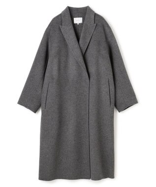 BEIGE， ZION / ウールロングチェスターコート Charcoal