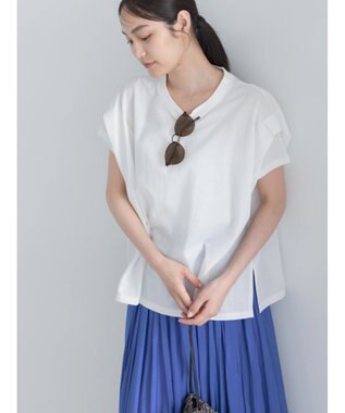 Te chichi 【接触冷感】ショルダータックTシャツ オフホワイト