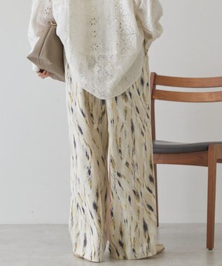 AMERICAN HOLIC 【先行予約】【イージーケア】アソート柄パンツ Ivory