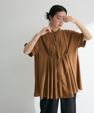 Green Parks ウエストタックシャツチュニック Camel