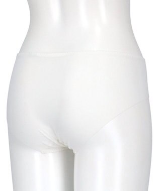 une nana cool 小さく見せるミニマイザーブラ レース ショーツ ホワイト×ピンク