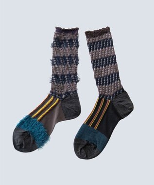 COQ ミケネコテイル リバーシブルファーソックス ブラック