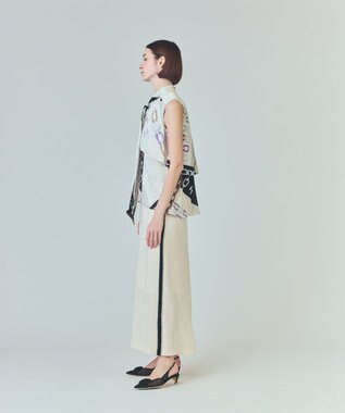 GRACE CONTINENTAL チェーンレイヤードノースリーブ ブラウン