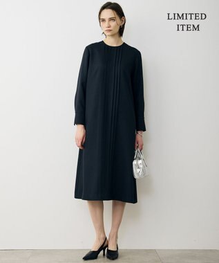 ICB L 【WEB限定】ツイードタックワンピース ネイビー系