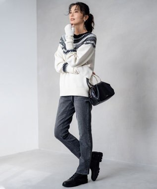 23区 フェアアイル ニット アイボリー系