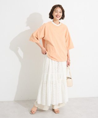 CRAFT STANDARD BOUTIQUE インド綿シフリー切り替えティアードキャミワンピース White