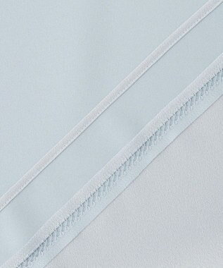 ICB L 【先行予約・WEB限定カラーあり】 FluidBackSatin クロップドブラウス サックスグレー［WEB限定］