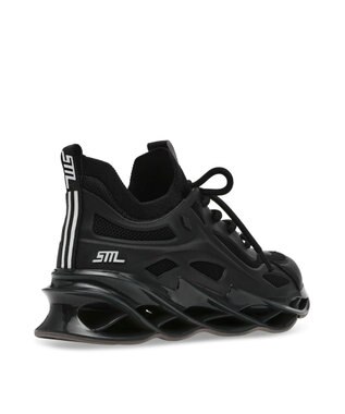 STEVE MADDEN ROCKETS スパイラルソールスニーカー ブラックブラック