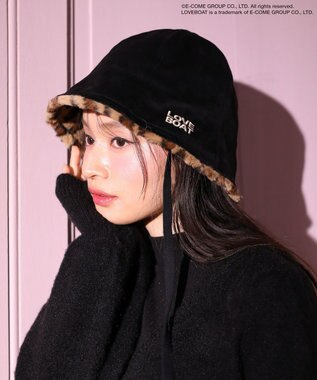 Green Parks ■ＬＯＶＥ　ＢＯＡＴ　スエード調ハット Black