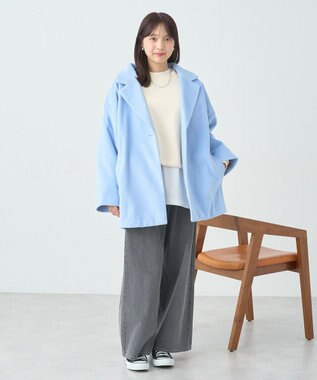 earth music&ecology ドロストヘムスウェット Ivory