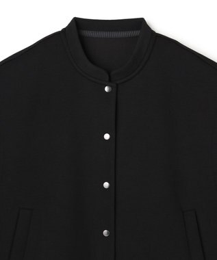 UNFILO BEAUTY FORM JERSEY スリーブレス ブルゾン ブラック