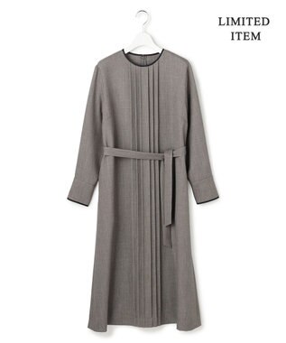 ICB L 【WEB限定】ツイードタックワンピース ブラウン系