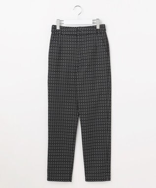 23区GOLF 【WOMEN】裏起毛ジャージーパンツ ストレッチ モノグラム 上品スタイル ブラック系5