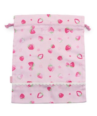 Mother garden マザーガーデン 野いちご 巾着 《スケッチ柄》  30cm×37cm スケッチ柄