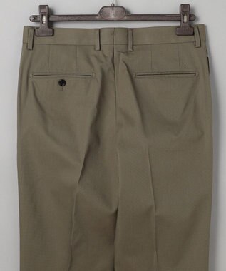 GOTAIRIKU 仕事で着られる綿パン【吸水速乾/ストレッチ/折り目加工】クールマックスコットンパンツ_ノータック（26年モデル） ダークグリーン/26年限定色