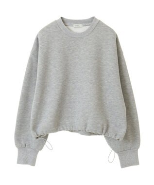 earth music&ecology ドロストヘムスウェット Gray Mixture