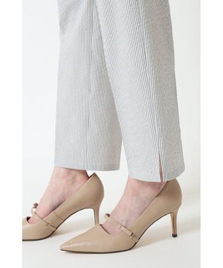 DAKS COOL MAX シアサッカークロップドパンツ グレー