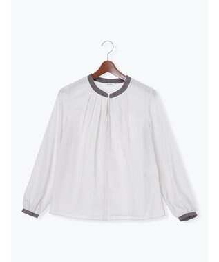 Te chichi スクエアチャームフロントタックブラウス グレー