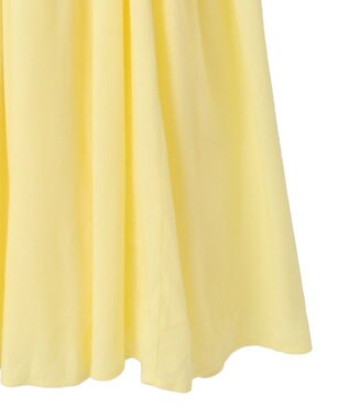 Green Parks ボリュームスリーブティアードワンピース Yellow