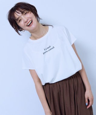 ANY ANYファンクションワイドフレンチスリーブTシャツ
