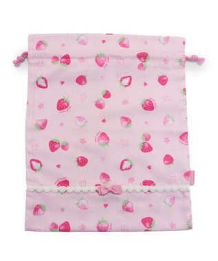 Mother garden マザーガーデン 野いちご 巾着 《スケッチ柄》  30cm×37cm スケッチ柄