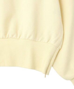 earth music&ecology 裾スリット裏毛プルオーバー Yellow