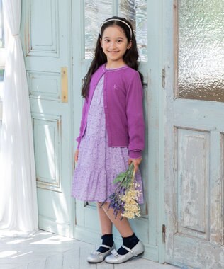 組曲 KIDS 【150-160㎝】Tiny Rose ワンピース ラベンダー