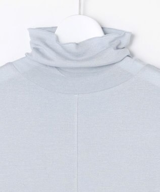 J.PRESS LADIES S タートルジャージー カットソー サックスラメ系