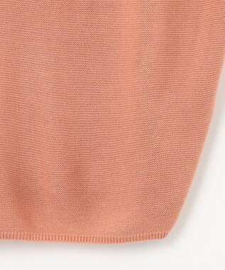 ANY 【洗濯機可/アンチピリング/UVカット】アクリルガーターフレンチスリーブニット コーラル