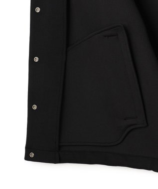 UNFILO BEAUTY FORM JERSEY スリーブレス ブルゾン ブラック