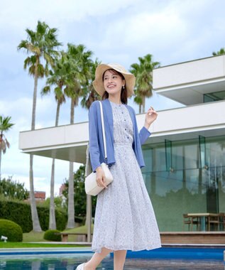 Tiaclasse 【おのののかさん着用】ショートトッパーカーディガン ライトブルー