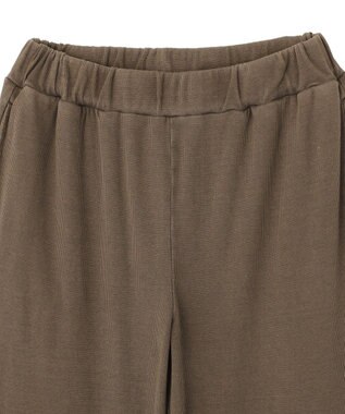 earth music&ecology ピグメントリブフレアパンツ Brown