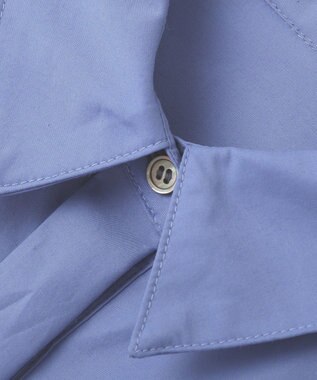 YECCA VECCA ペプラムギャザーシャツ Blue