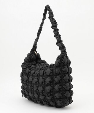 ANY SIS 【2WAY】キルティングドロストショルダー バッグ ブラック