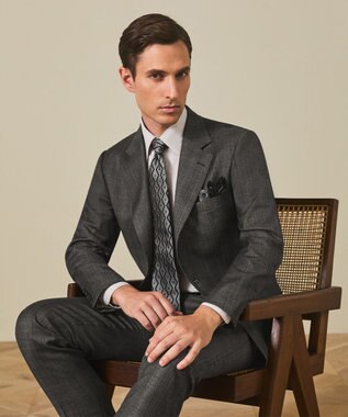 GOTAIRIKU 【ZEGNA/ゼニア】エレクタ スーツ(ブラウンチェック) ベージュ×チェック