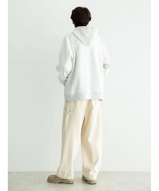 CRAFT STANDARD BOUTIQUE ケーブル柄カットパーカー2 Oatmeal