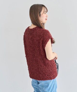 Green Parks ・ｓｗｉｎｇ　ｂｙ　チュールヤーンワイドプルオーバー Bordeaux