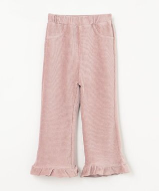 ANY KIDS カットコールフレアパンツ ピンクブラウン