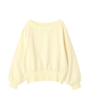 earth music&ecology 裾スリット裏毛プルオーバー Yellow