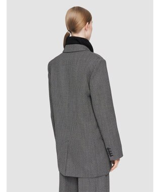 JOSEPH クラバットウール　ダブルブレステッドジャケット Ivory/Black