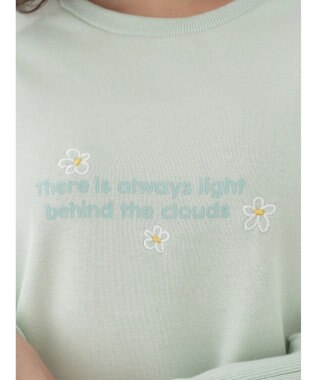 earth music&ecology 袖レースアップウラケプルオーバー Mint