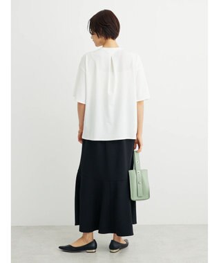 Green Parks BEST PRICE  スキッパー５分袖ブラウソー Off White