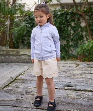 ANY KIDS UVカット リボンパーカー サックスブルー