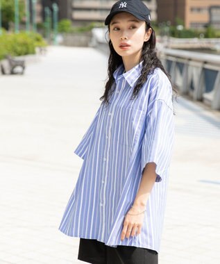 WEGO 【ユニセックス着用ITEM/シワになりにくい】イージーケアオックスフォードシャツ（S） ブルーその他