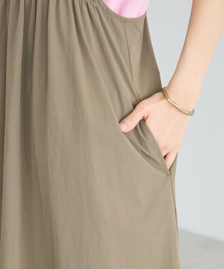 CRAFT STANDARD BOUTIQUE ギャザーデザインキャミワンピース Light Brown