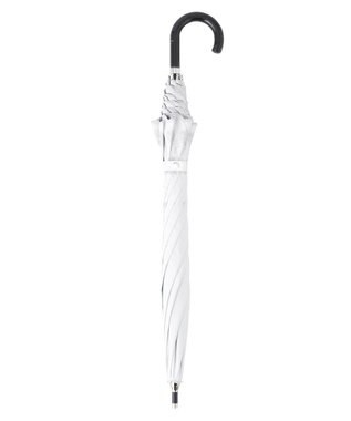 MOONBAT ランバン オン ブルー 晴雨兼用日傘 長傘 フラワー×スカラ刺繍 遮光 遮熱 UV オフホワイト