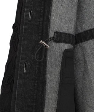 Green Parks ■ESCAR デニムコード刺繍ジャケット Gray