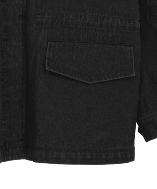 Green Parks ■ESCAR デニムコード刺繍ジャケット Black