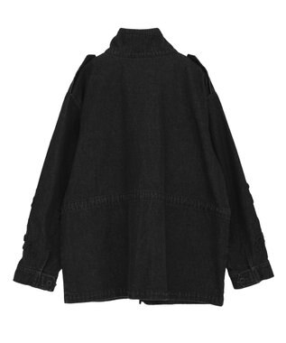 Green Parks ■ESCAR デニムコード刺繍ジャケット Black