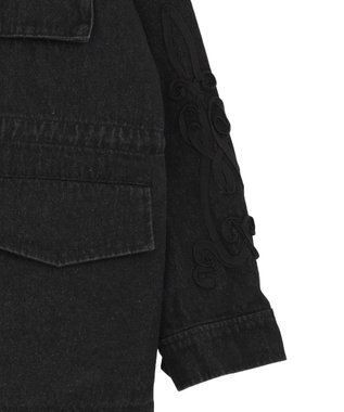 Green Parks ■ESCAR デニムコード刺繍ジャケット Black
